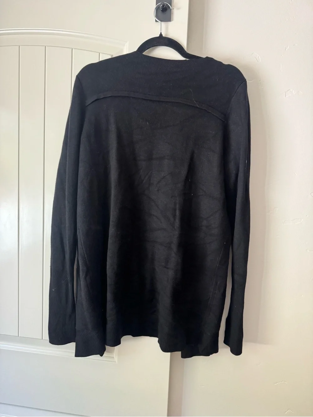 lululemon athletica Gray & Black Open-Front Cardigan